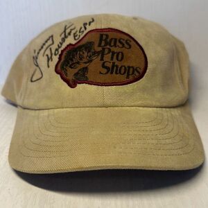Bass Pro Shops Adjustable Snapback Hat Signed By Jimmy Houston